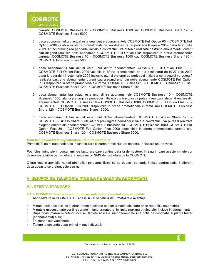 Oferta Cosmote