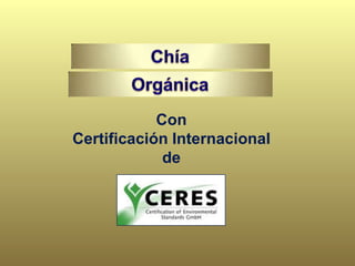 Con
Certificación Internacional
de
 