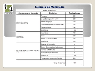 Técnico/a de Multimédia
 