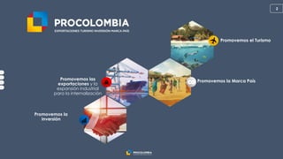 2
Promovemos las
exportaciones y la
expansión industrial
para la internalización
Promovemos el Turismo
Promovemos la
inver...