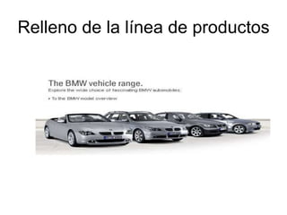 Relleno de la línea de productos
 