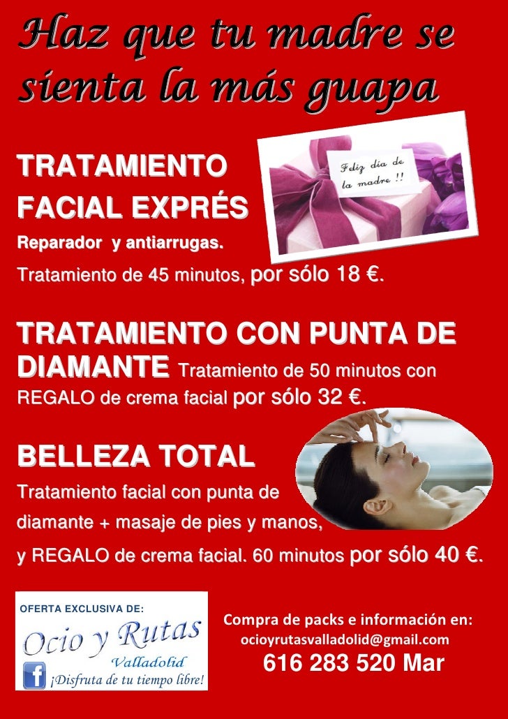 Regalo Tratamientos De Belleza Dia De La Madre Centro De Estetica Y M