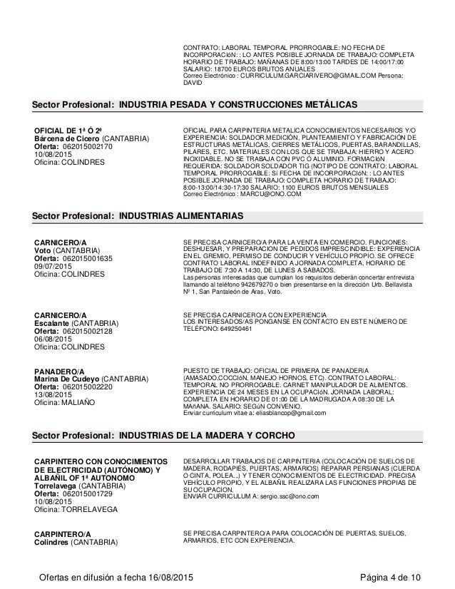 oficina de empleo de colindres ofertas del servicio de empleo en cantabria oficina de empleo de colindres ofertas del servicio de empleo en cantabria