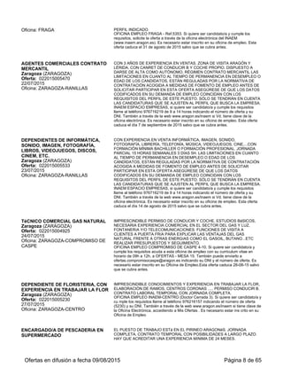 VENDEDORES DE MAQUINARIA DE
OBRAS PÚBLICAS E INDUSTRIAL
Villanueva de Gállego (ZARAGOZA)
Oferta: 022015005706
29/07/2015
O...