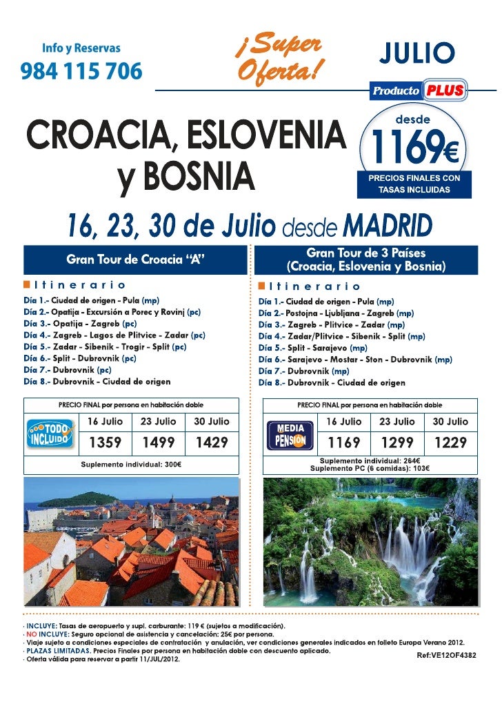 Ofertas Europa Verano