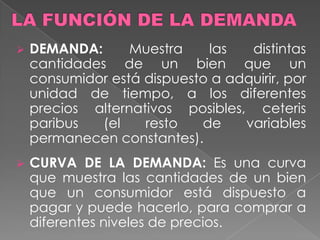 Las decisiones se basan en los costos y beneficiosEl mercado está compuesto por consumidores y productores que intercambian bienes, y es en esta concurrencia donde va a establecerse los precios de productos y servicios y las cantidades producidas. 