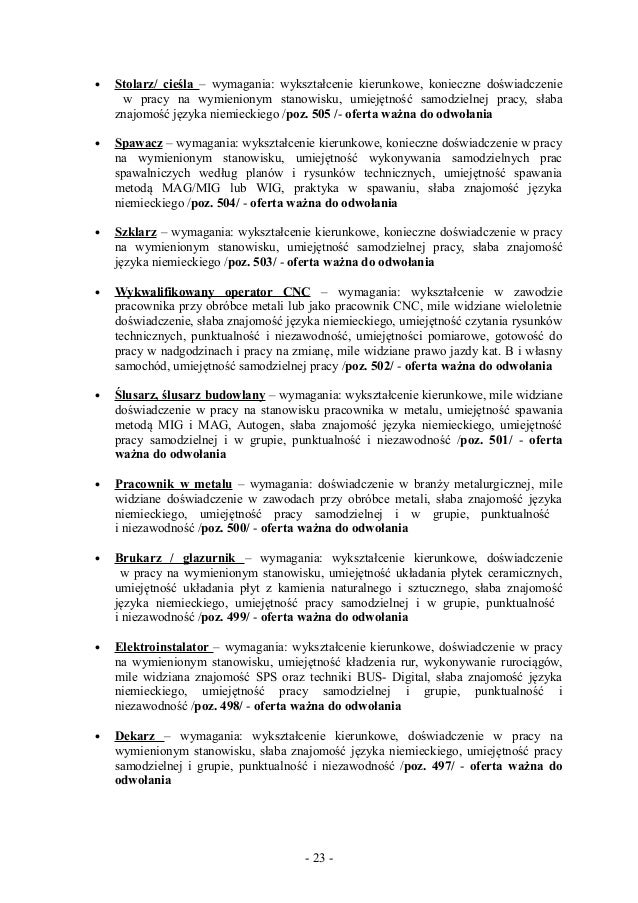 Oferty Pracy 06022013