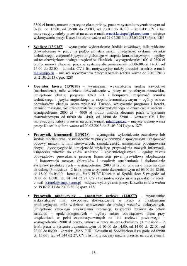 Oferty Pracy 06032013