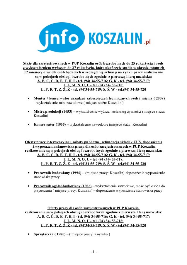 Oferty Pracy 07112012