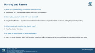 Sample Test Examiner Handbook.pdf Ophthalmology Foundation Exam 2026 FAQ | OF Exam Format, Fees ...
