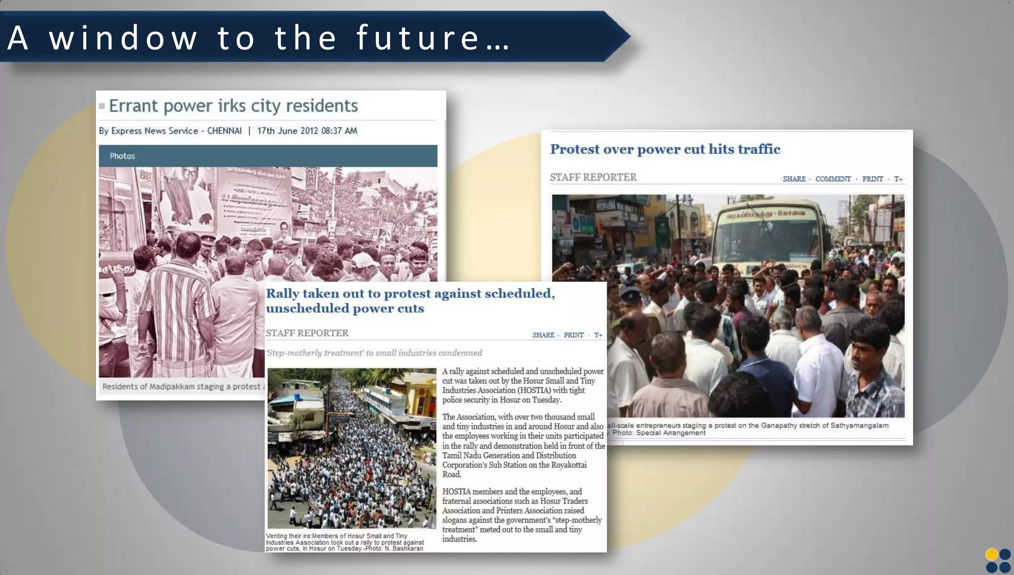 A window to the future…
 