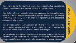 Off grid rooftop pv – elsol solar | PPSX