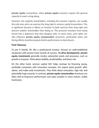 Private Equity vs. Venture Capital - Key Differences Explained | DOCX