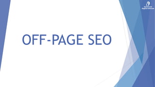 OFF-PAGE SEO
 