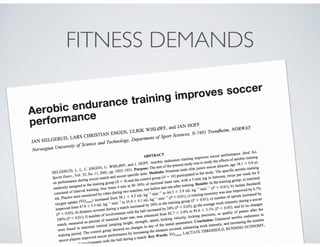 FITNESS DEMANDS
 