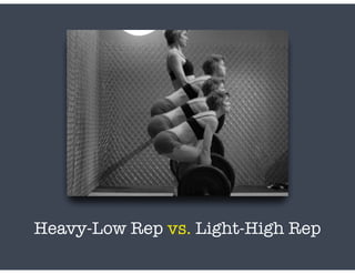 Heavy-Low Rep vs. Light-High Rep
 