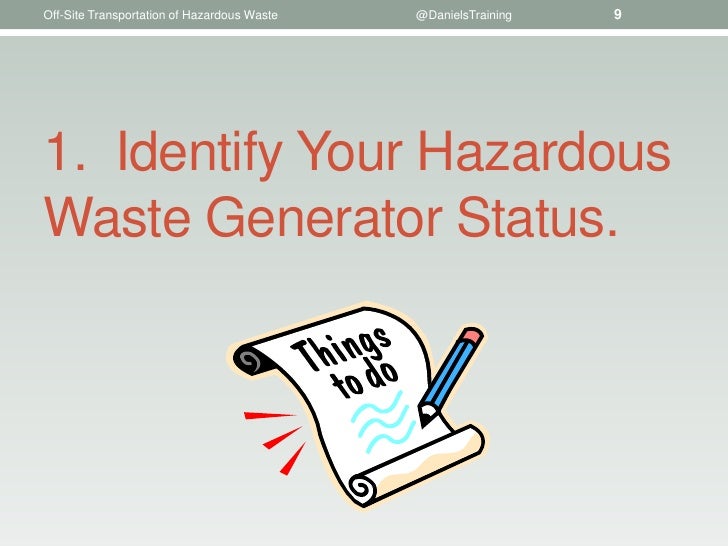 Off Site Shipments Of Hazardous Waste