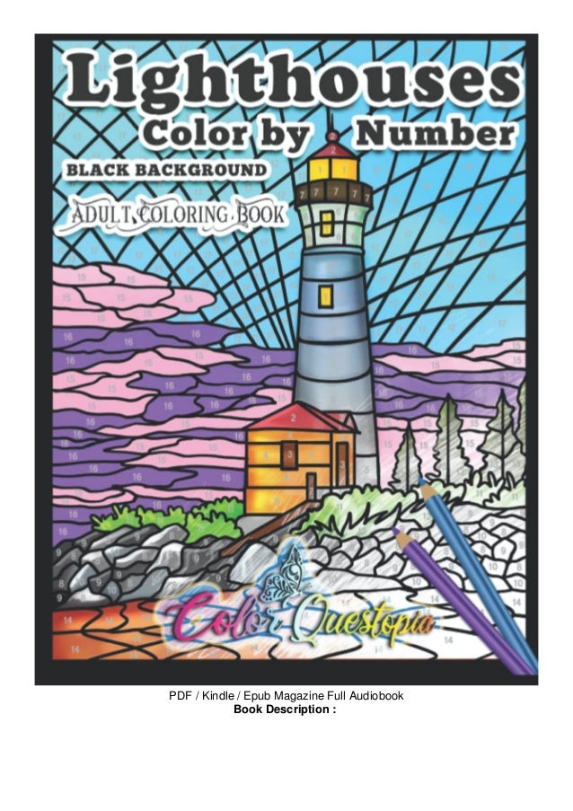(OFF THE RECORD) Lighthouses Color by Number Adult Coloring Book