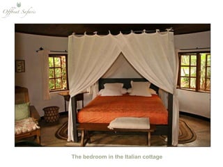 The bedroom in the Italian cottage 