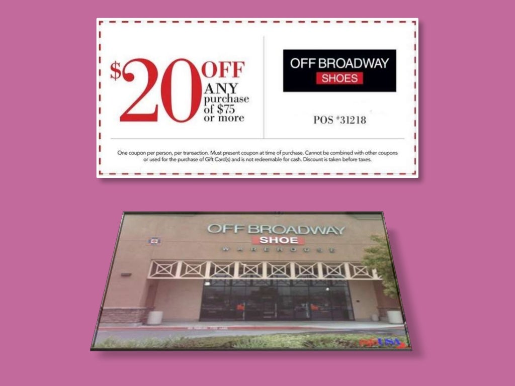 Off broadway shoes coupons
