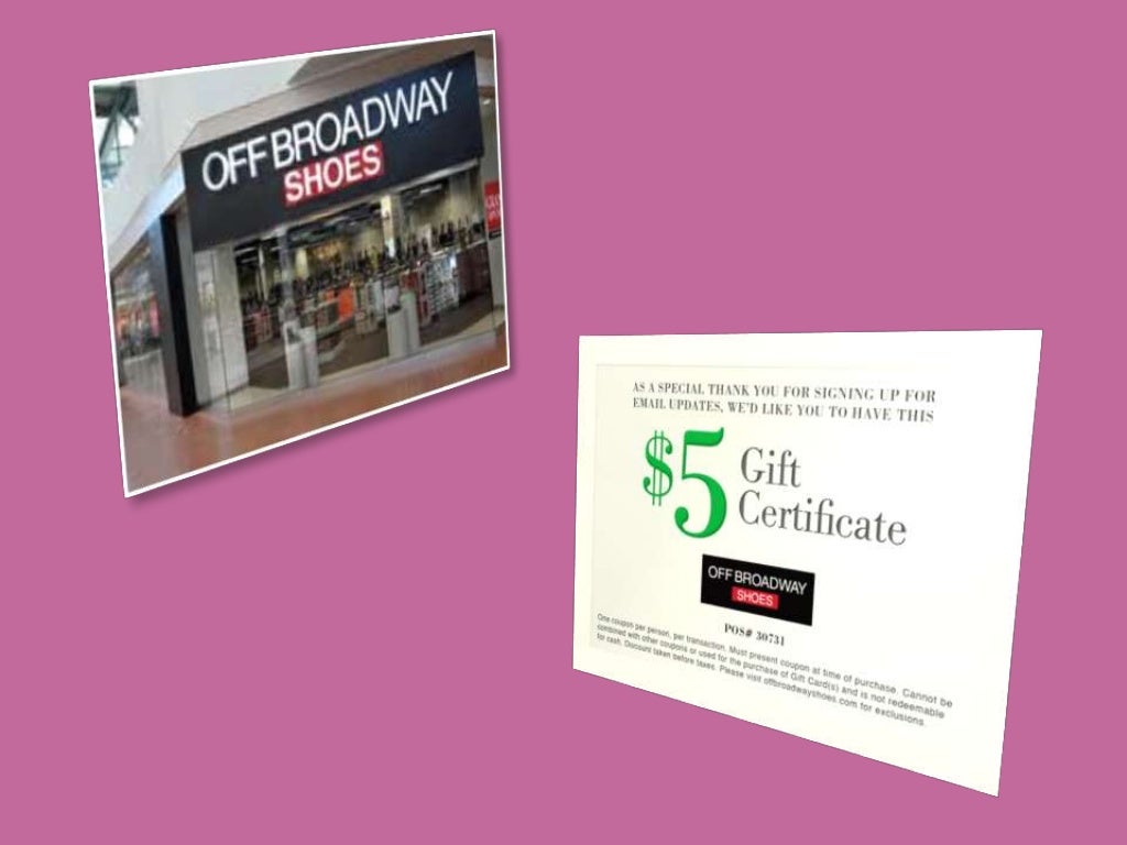 Off broadway shoes coupons