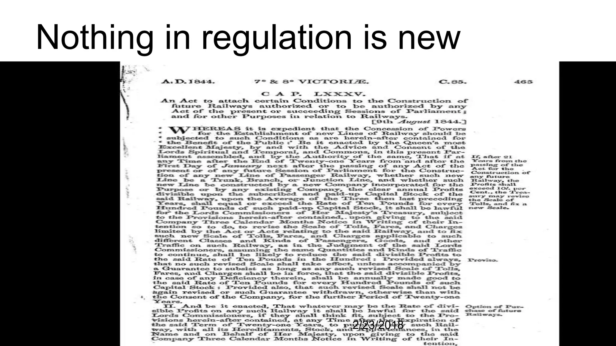 Nothing in regulation is new
2/23/2018
 