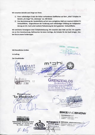 Offener brief händlerring jena zum eichplatz