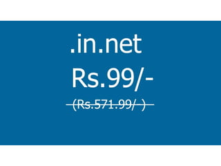 Offer on Domain Names for the month of November 2016