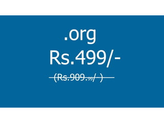 Offer on Domain Names for the month of November 2016