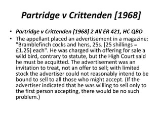 partridge v crittenden 1968 2 all er 421