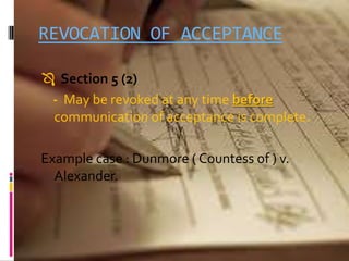 Offer and acceptance | PPT