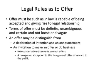 Offer and acceptance | PPTX