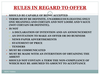 Offer Requirements Offer and acceptance | PPSX