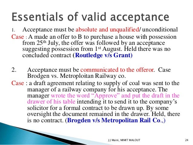 Offer And Acceptance 2