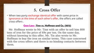 Offer and Acceptance final. Business Law | PPTX