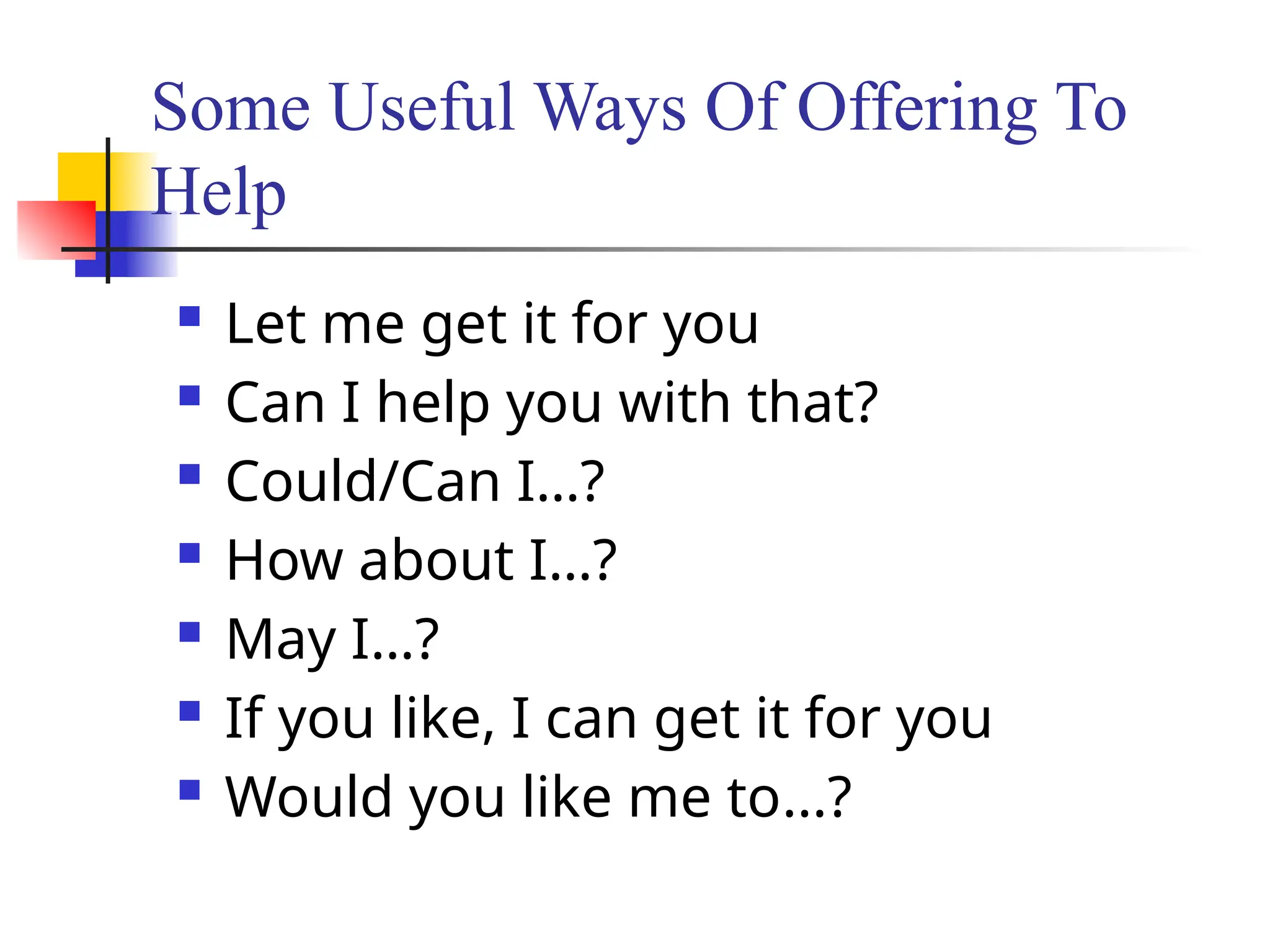 Explanation How to Offer help in daily.pptx