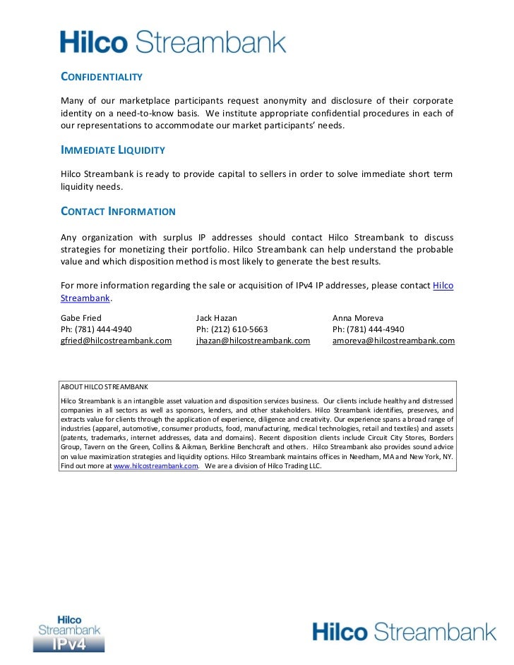 IPv4 Address Marketplace Slide 3