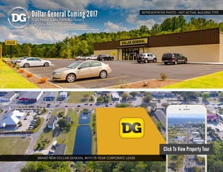 Dollar General Coming 2017
1136 North Lake Park Boulevard
Carolina Beach, NC 28428
BRAND NEW DOLLAR GENERAL WITH 15-YEAR CORPORATE LEASE
Click To View Property Tour
REPRESENTATIVE PHOTO - NOT ACTUAL BUILDING TYPE
 