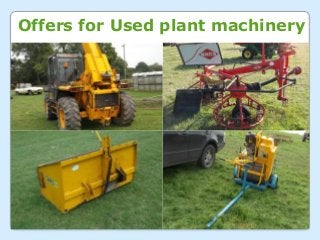 Offers for Used plant machinery
 