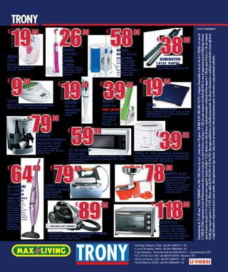Offerte Trony dal 9 al 23 aprile
