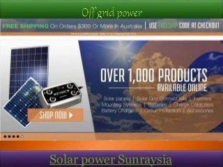 Solar power Sunraysia
 