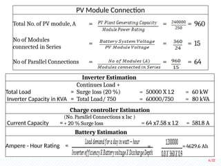 Off grid pv system : Design and calculation in detail | PPTX