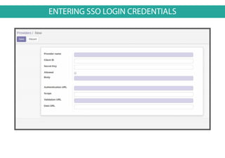 ENTERING SSO LOGIN CREDENTIALS
 