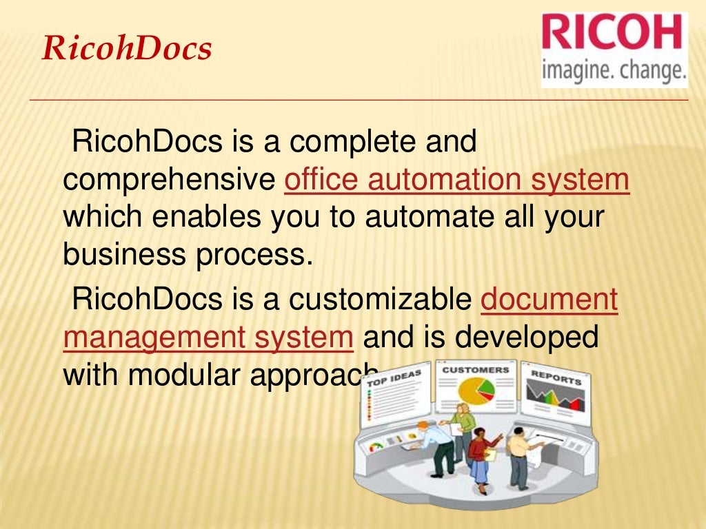 Office Automation System RicohDocs Office Automation software solution
