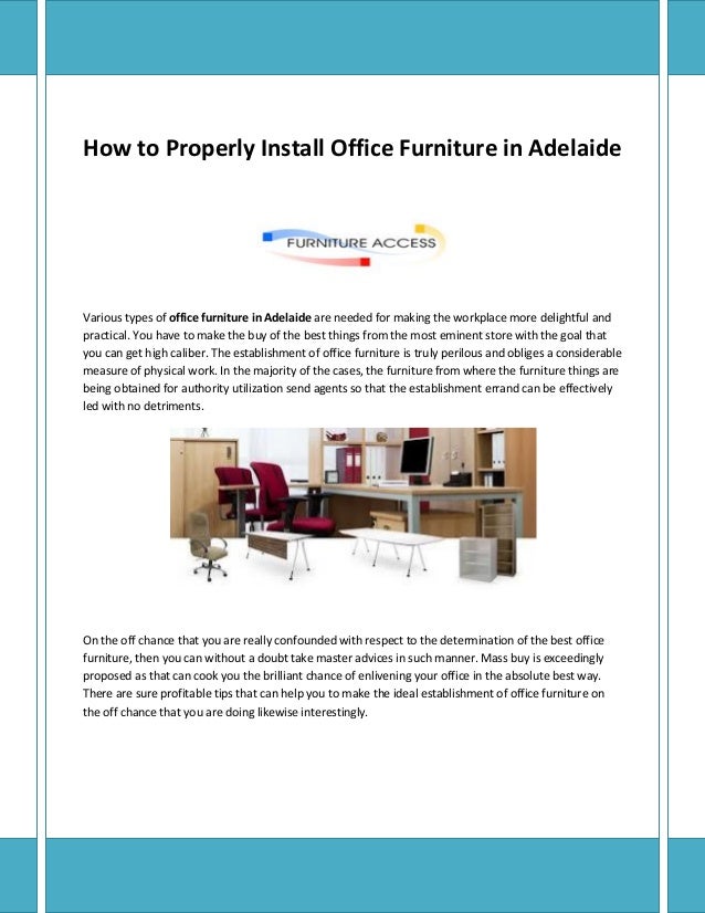 Quality Office Furniture In Adelaide
