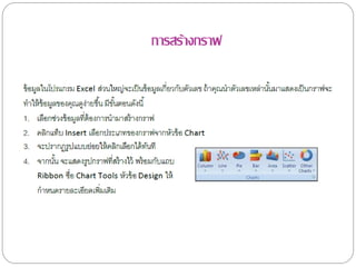 การสร้างกราฟ
 