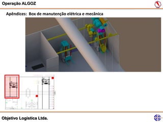 Operação ALGOZ

  Apêndices: Box de manutenção elétrica e mecânica




Objetivo Logística Ltda.
 