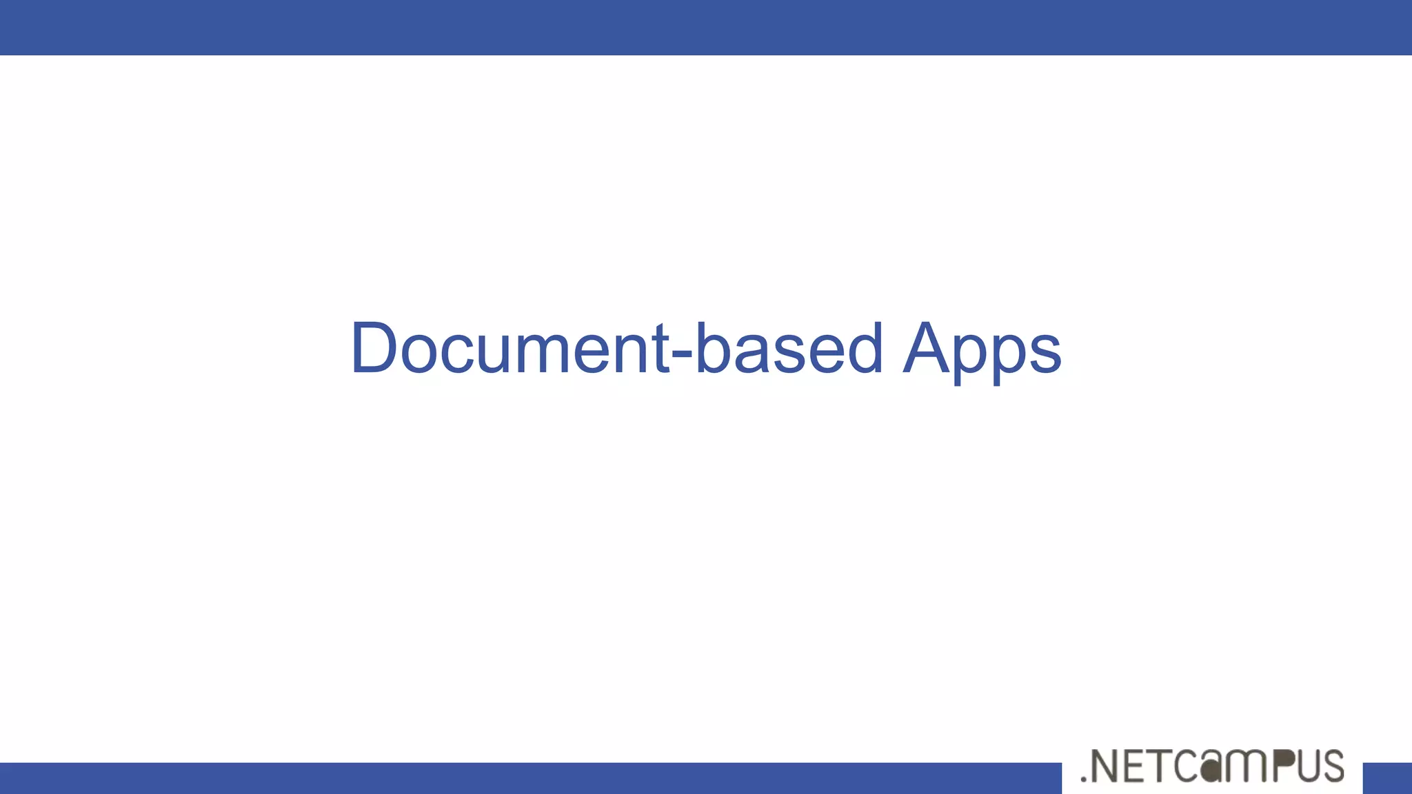 Document-based Apps
 