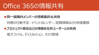 Office 365の情報共有 
6 
 
 
 