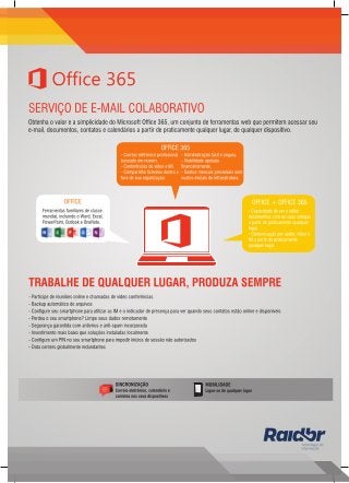 Microsoft Office 365 em Caxias do Sul é na Raidbr